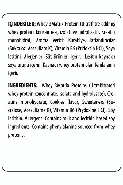 Hardline Whey3 Matrix 908 gr Cookies (KURABİYELİ) Protein Tozu