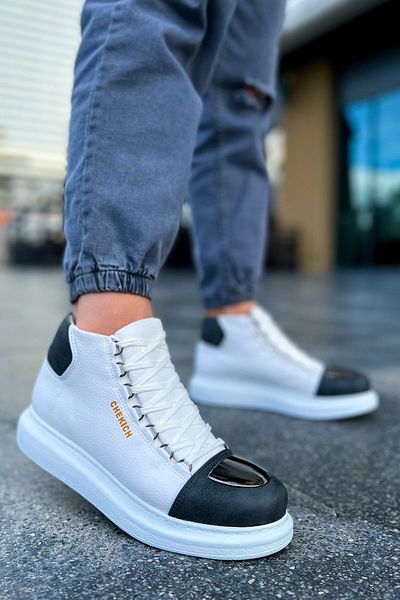 Chekich CH267 GBT Roma Mirror Men's Boots WHITE/ANTHRACITE