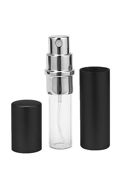 Aptel Travel perfume bottle, refillable, aluminum, black, 10 ml