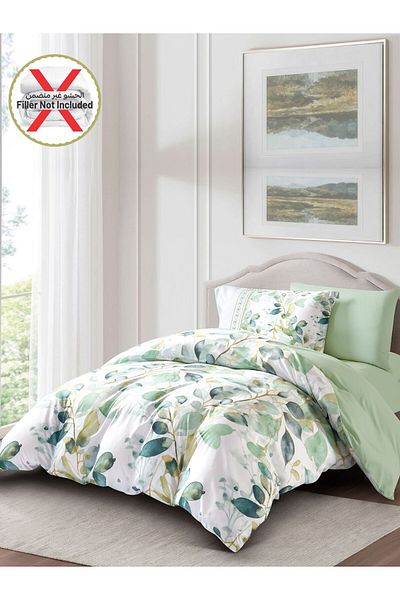 Donetella 4-piece Duvet Cover Set, Queen Size 200 X 230cm, Microfiber, (WITHOUT FILLER)