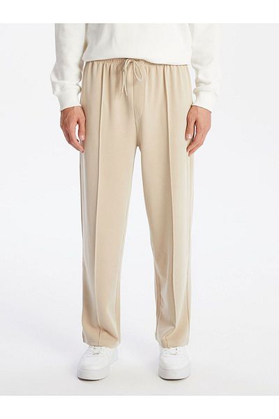 LC Waikiki Ecru Standard Fit Men's Sweatpants