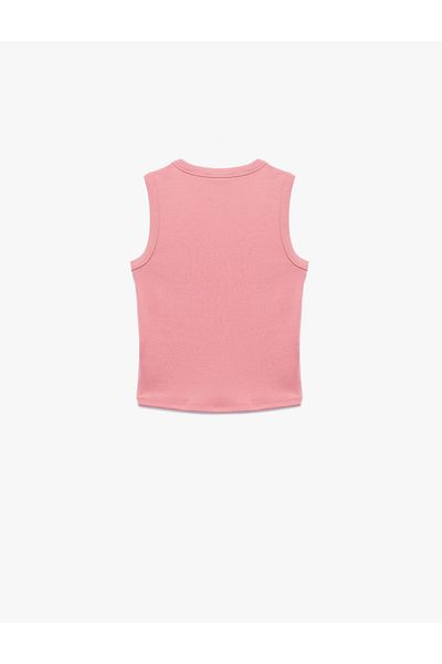 Koton Αμάνικη μπλούζα Slim Fit Crew Neck Cotton Rib