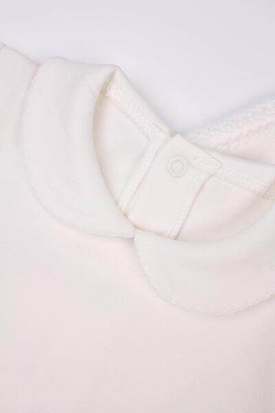 Mini Ropa Crochet Baby Collar 4-Piece Newborn Set with Baby Collar Hospital Exit