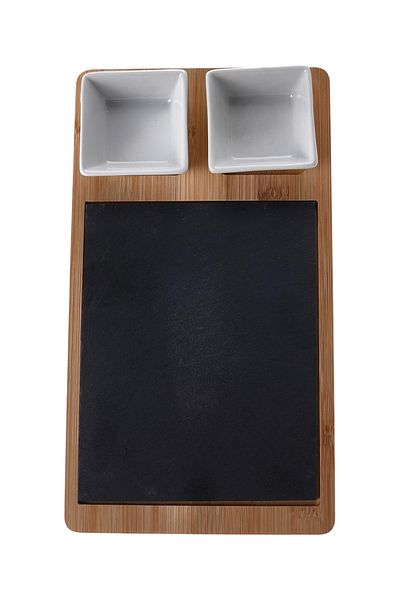 Cuisine Art By Styli Cuisine Art Bamboo 3Pcs Serving Slate With Handle
