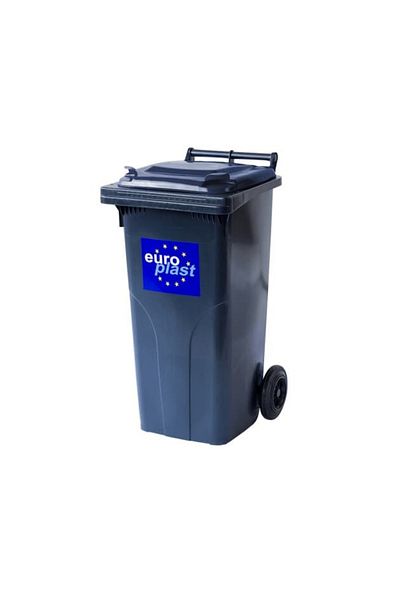 Europlast Pubela cu roti, 120 L, 7.6 Kg, Gri