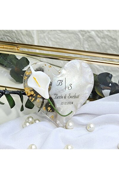 Hayaller Dükkanı 30 Adet Laleli Epoksi Magnet Buzdolabı Süsü Nişan Nikah Şeke...