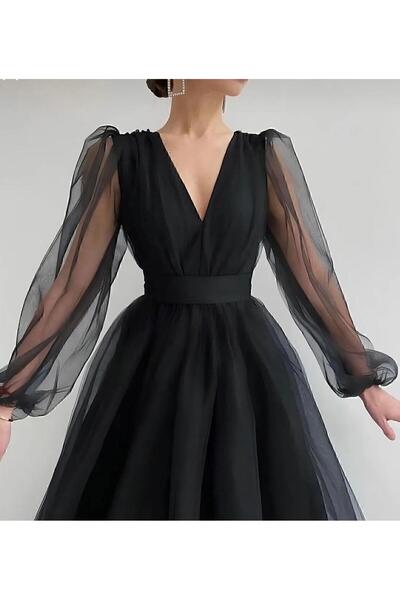 Genel Markalar Dm Life MİDİ TÜL ELBİSE