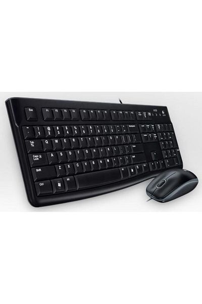 logitech Zestaw MK120, francuska przewodowa mysz i klawiatura, 920-002539