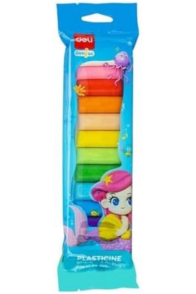 Deli EH719-12 Plasticine – 12 Bright Colors, Skin-Friendly, Non-Sticky, Soft Texture for Creative
