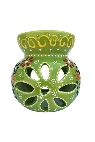 OEM Suport de lumânare din ceramică cu design floral, M2, 10x10 cm