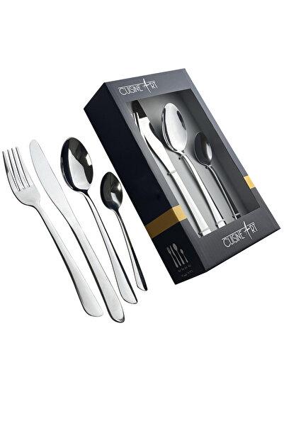 Cuisine Art By Styli Cuisine Art Sasa 16 Piece Stainless Steel Cutlery Set, Silver