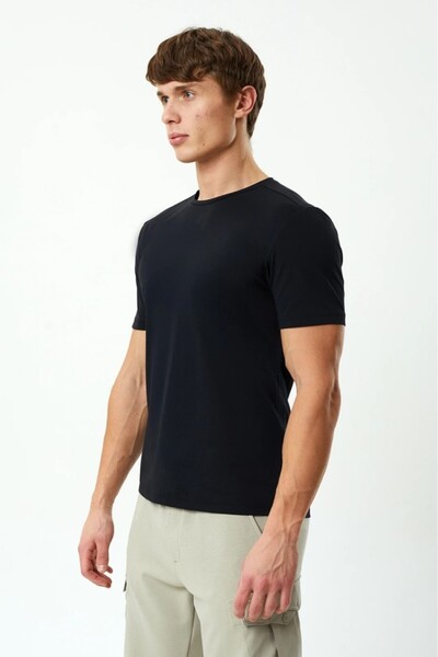 Exuma ERKEK T-SHIRT - 1512045 SİYAH