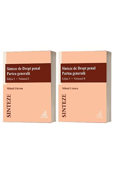 Editura CH Beck Sinteze de Drept penal. Partea generala (volumul I