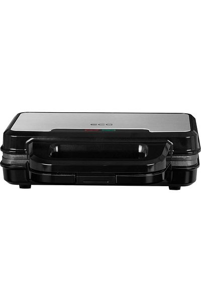 ECG Aparat de făcut sandwich-uri S 2120 Grande, 900 W, 4 sandwich-uri triunghiulare, design din oțel inoxidabil și plastic