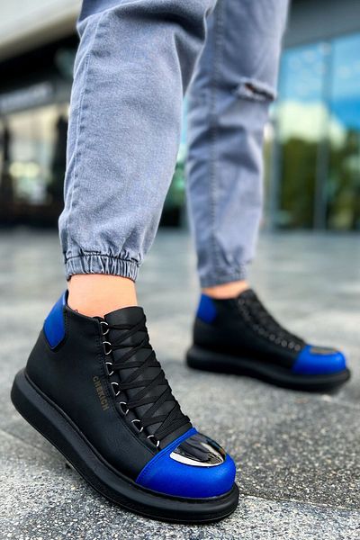 Chekich CH267 GST Roma Mirror Men's Boots BLACK/SAX BLUE