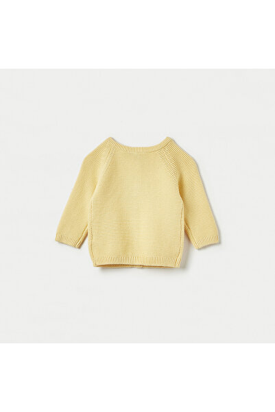 Juniors Textured Cardigan with Long Sleeves