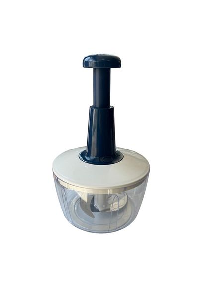 Saban Three Blade Manual Hand Rondosu - Vegetable Fruit Chopper & Shredder Navy Blue