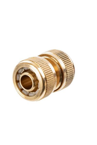 richmann Quick coupling, with stop, brass, 1/2&#8243;,