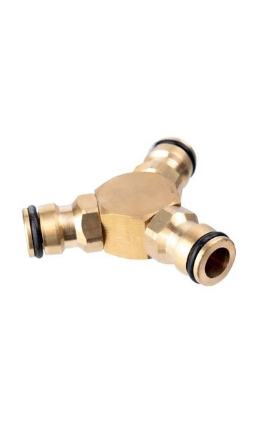 richmann Adapter, quick coupling, 3-way, brass, 1/2&#8243;,