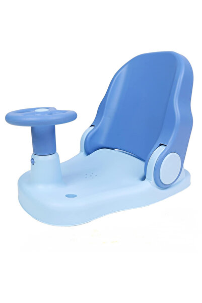 Little Mom Scaun de baie cu volan si spatar reglabil Little Mom Blue Driver