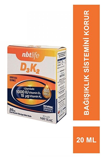 Nbt İlaç NBT Life D3K2 1000 IU Damla 20 ml