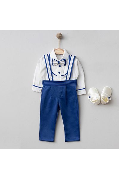 Mert Baby Luxury Salopet Bow Tie Suit and Booties Set