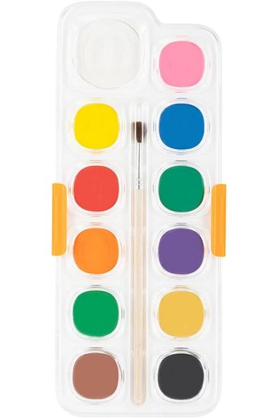 Deli Water Color Cake Paint 8 Color+Brush (EC10-8)