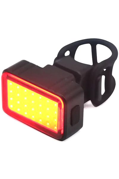 Aptel LED bicycle light, 6 modes, USB charging, plastic, black