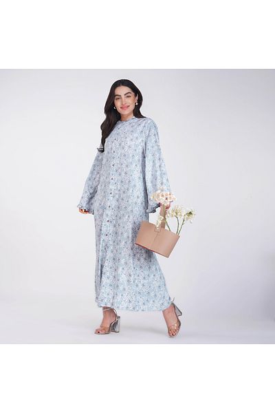 LINELLE Rayon Floral Printed Maxi Dress – Button Down, Full Sleeves, Available in 3 Colors.