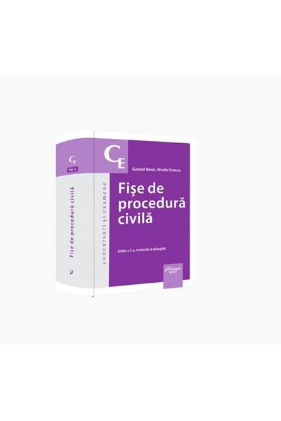 Editura Hamangiu Fise de procedura civila. Editia a 3-a, Gabriel Bo