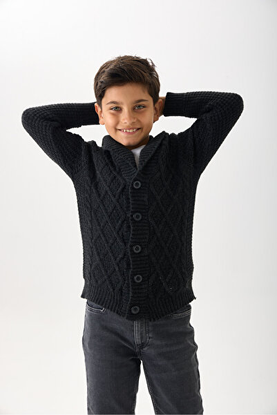 Nisrakids Erkek Çocuk Triko Hırka - Düğmeli ve Rahat Kesim