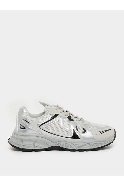 Styli Textured Lace Up Chunky Sole Sneakers