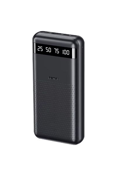 REDz Accessories Remax RPP-11 Powerbank, 20,000mAh Battery, Dual USB + Type-C, LED Display, Black