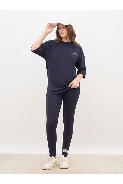 Styli Oversized Slogan T-Shirt and Leggings Co-Ords