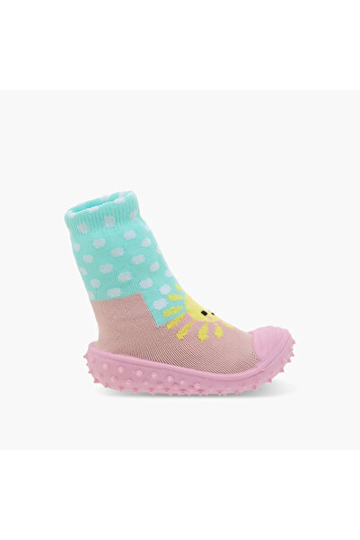 Juniors Polka Dot Sunshine Sock Sneakers