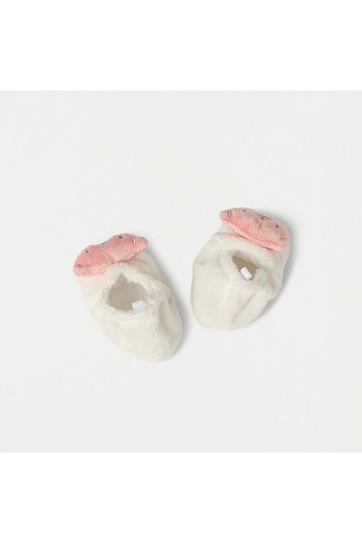 Juniors Bear Accent Slip-On Booties