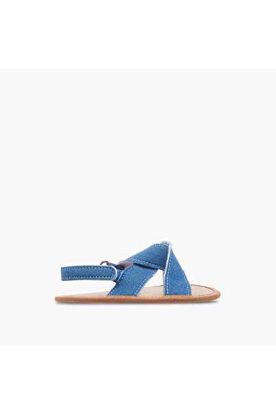 Juniors Textured Booties with Hook and Loop Closure