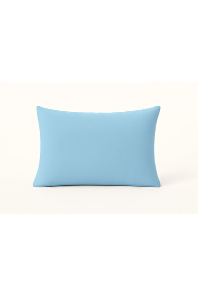 MIŞIL HOME 1 Adet Dışı Pamuklu Jel Elyaf Dolgulu Yıkanabilir Bebe Mavisi Yastık 800 gr