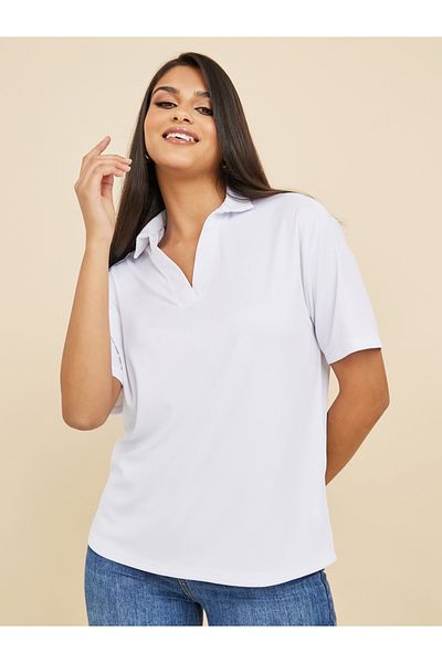 Styli Regular Fit Collared Neck Polo T-shirt
