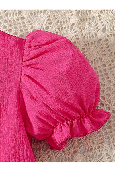 Take Two By Styli Flower Lace Detail Square Neck Dress