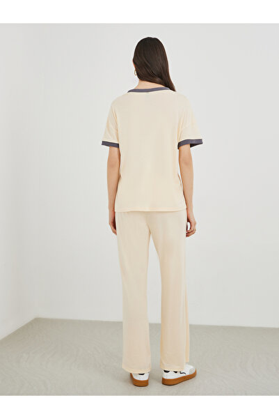 Styli Loose Fit Short Sleeve T-Shirt and Pants Co-Ords