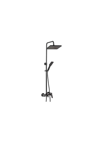 Trendy's 3-function shower column, antique black, with bathtub function TRENDY S