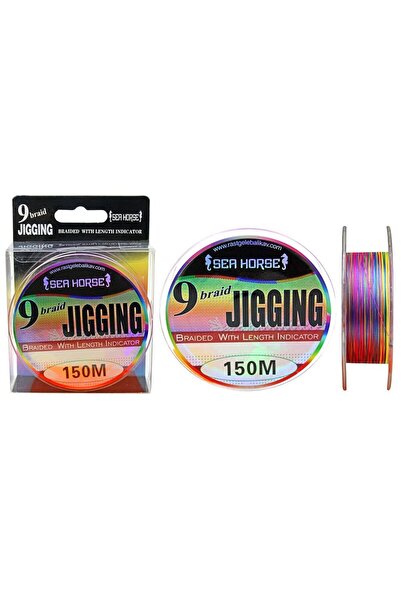 SEA HORSE Jigging Pe 0,12 مم 150mt 9x متعدد الألوان