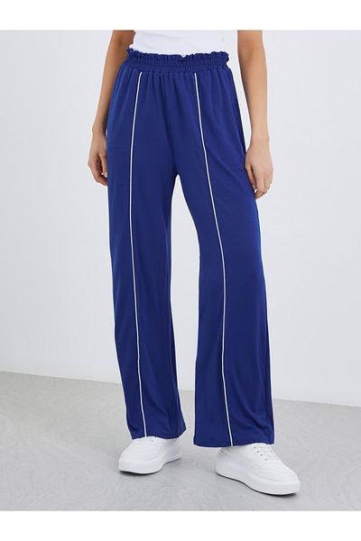 Styli Piping Detail Pants with Elastic Waistband