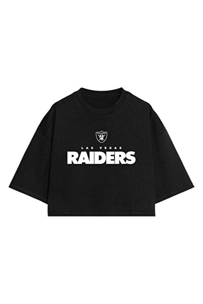 BA Sportswear تي شيرت لاس فيغاس رايدرز تشيفز لكرة القدم باللون الأسود كبير الحجم