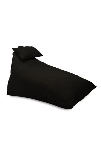Pufrelax Fotoliu puf, Kudos, perna inclusa, material impermeabil, Negru
