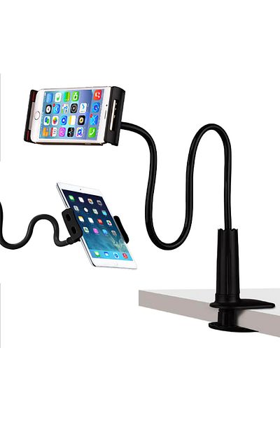 Aptel Flexible phone holder, black, 70 cm
