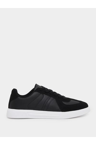 Styli Faux Suede Lace Up Platform Sole Sneakers