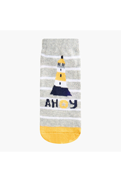 Juniors Printed Ankle Length Socks - Set of 2