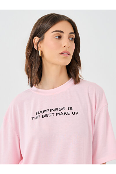 Styli Slogan Print Relaxed Fit Top and Joggers Co-Ords